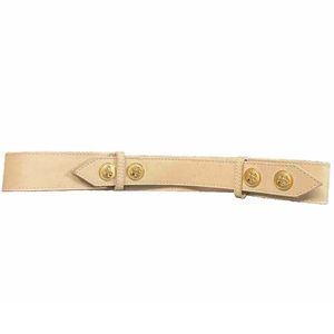 Vintage Sonia Rykiel leather belt with adjustable gold snaps.